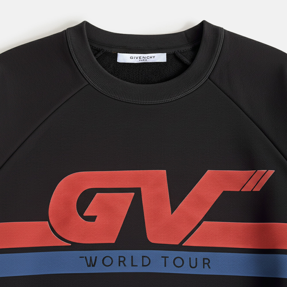 Super Flea Market+Givenchy+Black Sweater with red and blue logo+Joko Winterscheidt1